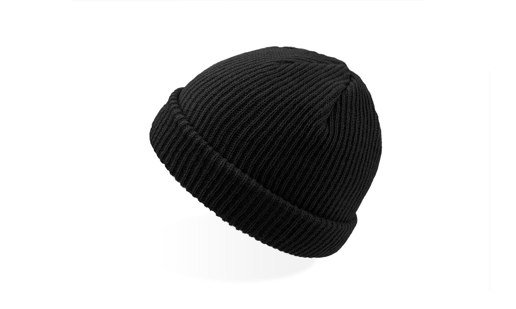 Skate Beanie – ribbstickad mössa i akryl med brodyr. Stilren profilmössa för företag, perfekt som reklammössa i svart, grå eller marinblå.